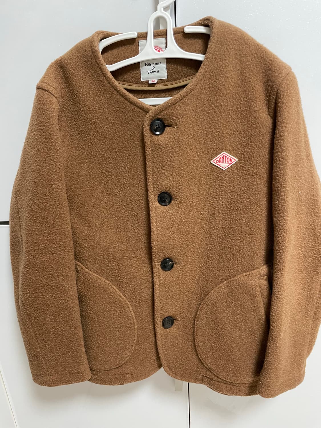 단톤 울 노카라 카라리스 자켓 베이지 36 상품이미지2