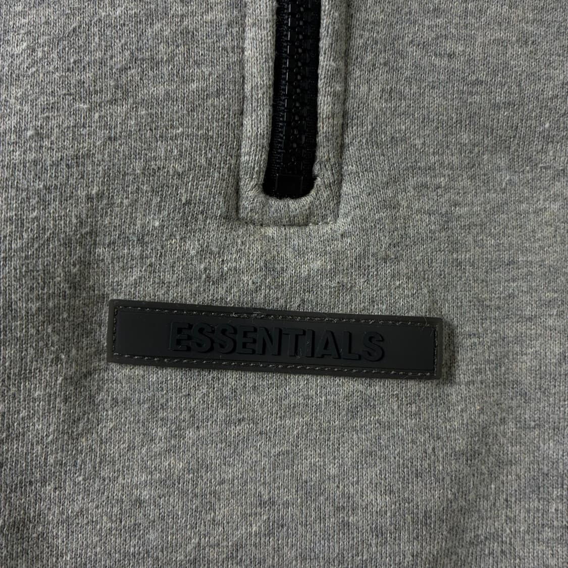 Essentials  에센셜스 피어오브갓 모크넥 그레이 반집업 맨투맨   상품이미지6