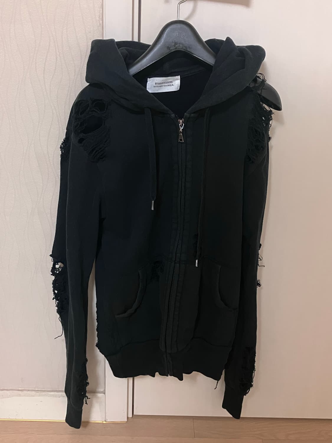 미하라야스히로x히스테릭글래머 데미지 후드집업 상품이미지2