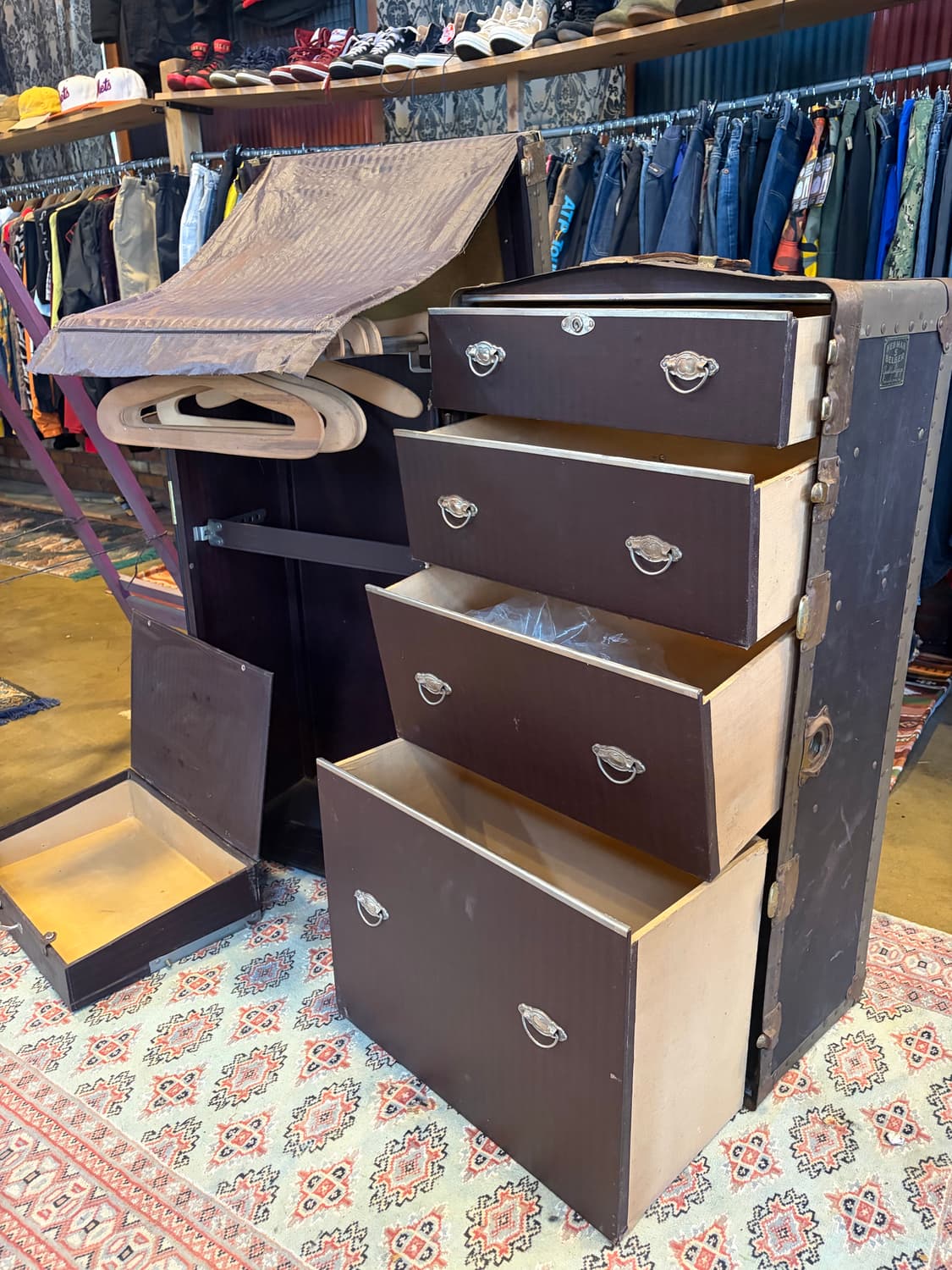 빈티지 쇼케이스 옷장 수납장  상품이미지2