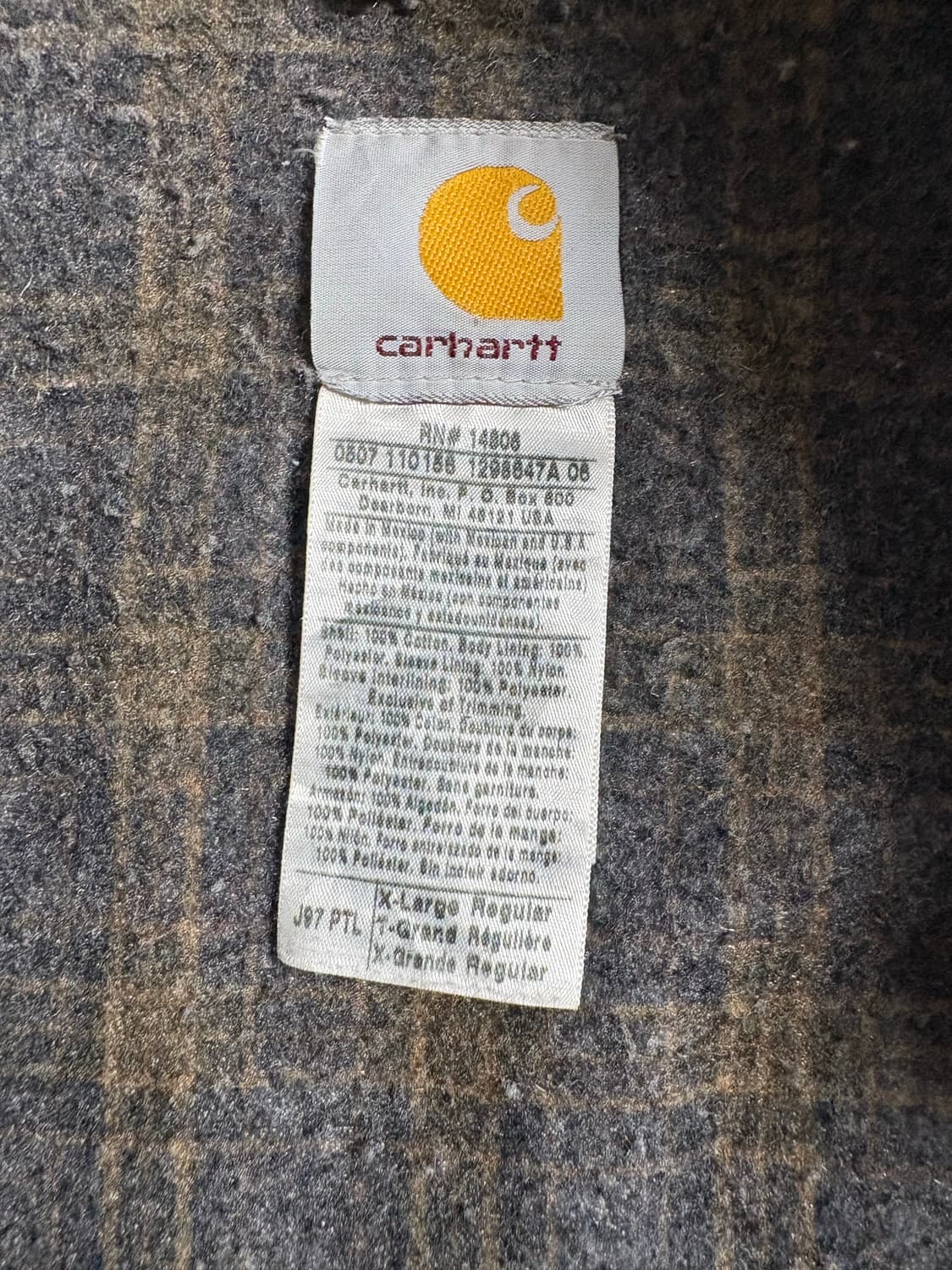 칼하트 j97 ptl XL  상품이미지6