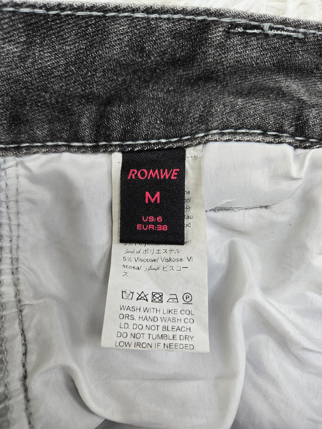 블랙 데님 카고 와이드 팬츠 빈티지 상품이미지3