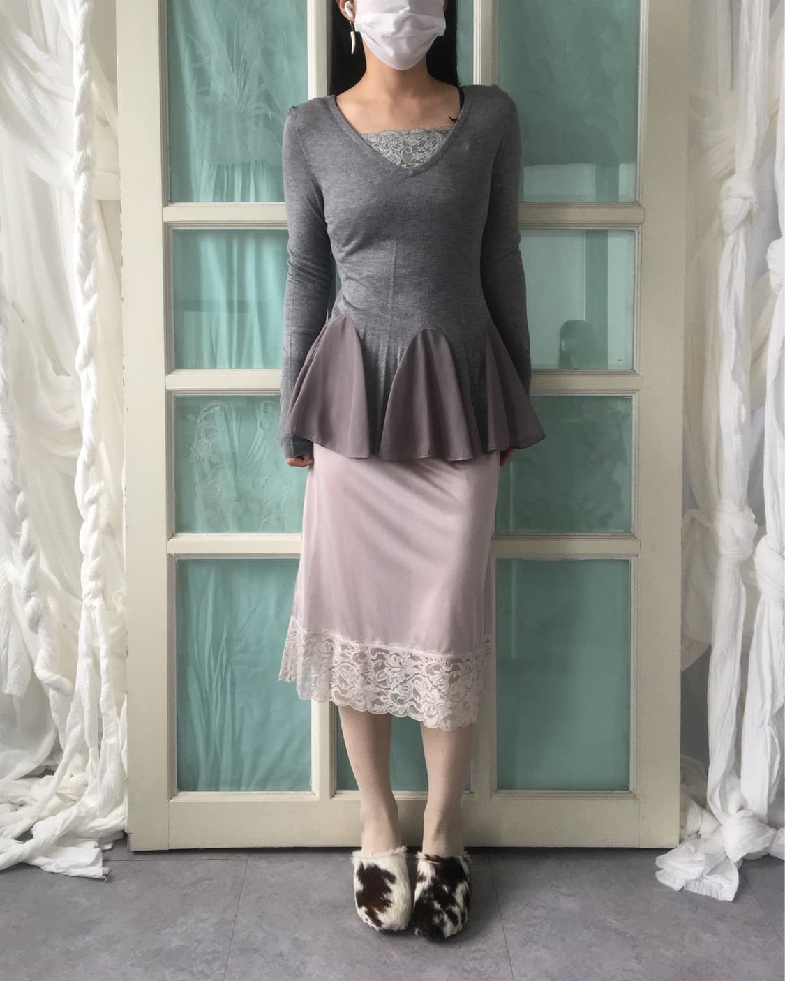 Lace point slip skirt 상품이미지6
