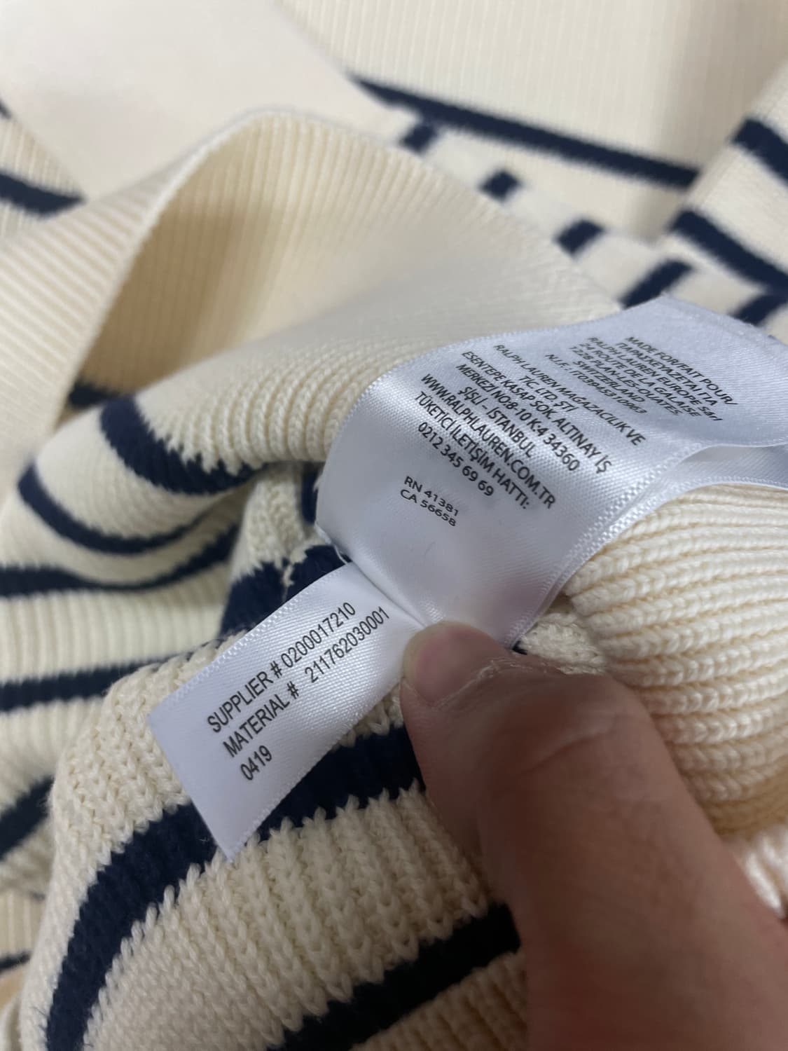 폴로 랄프로렌 피마 코든 니트 여성 M 상품이미지5