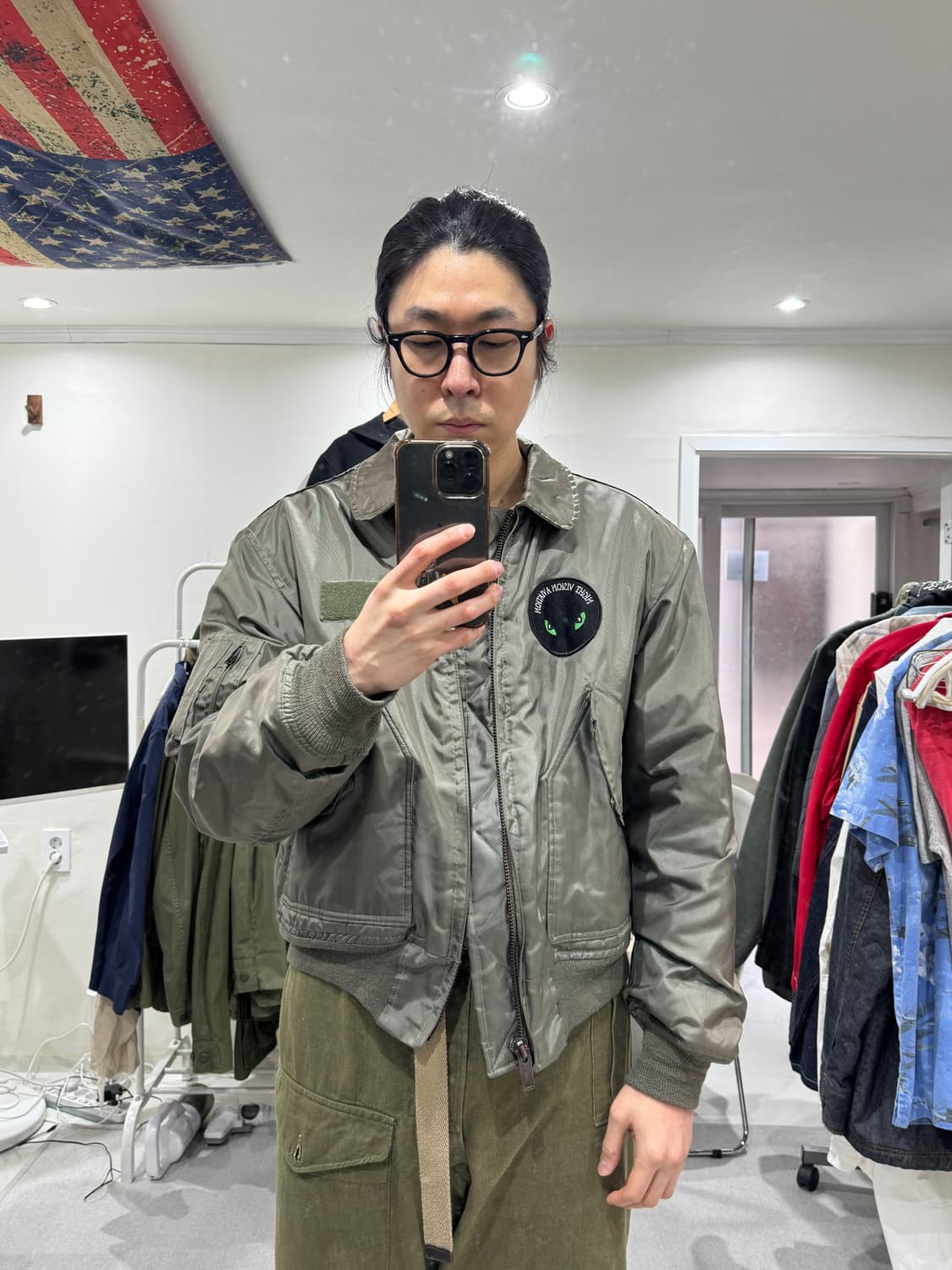 90s USN CWU-45P 플라이트 자켓 (라지) 상품이미지10