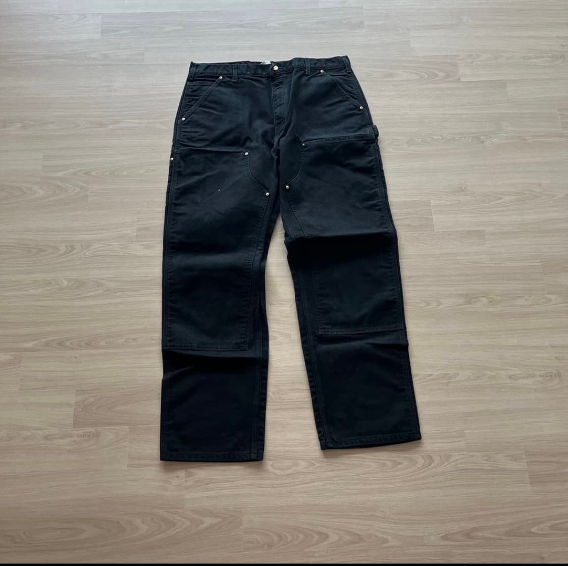 올드 칼하트 더블니 팬츠 블랙 made in usa 상품이미지1