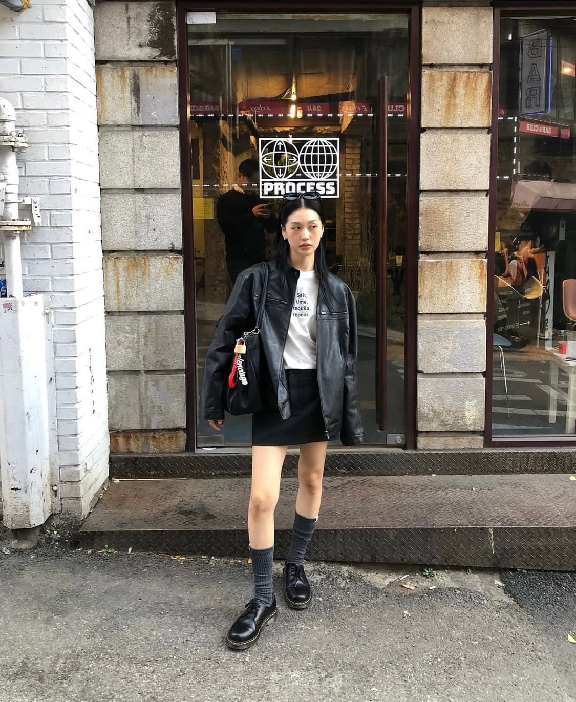 Ordes 오데스 레더 집업 자켓 상품이미지3