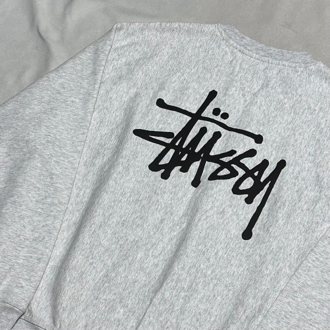 L 스투시 빅로고 애쉬헤더 기모 맨투맨 상품이미지1