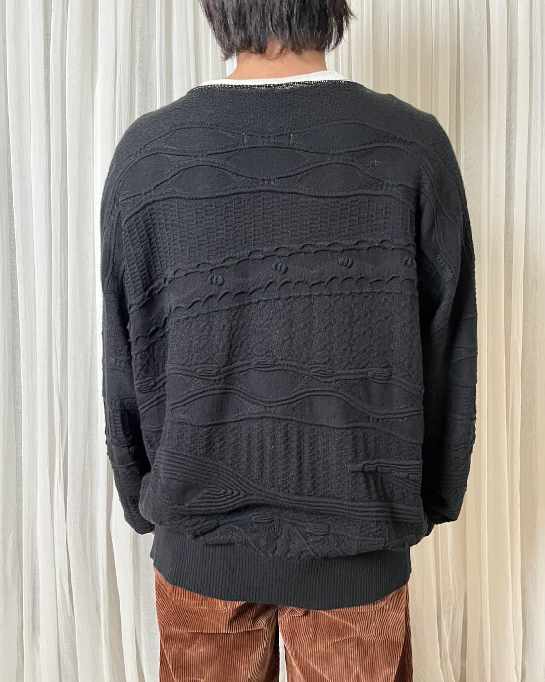 설밤 패턴 자가드 니트 sulvam 상품이미지2