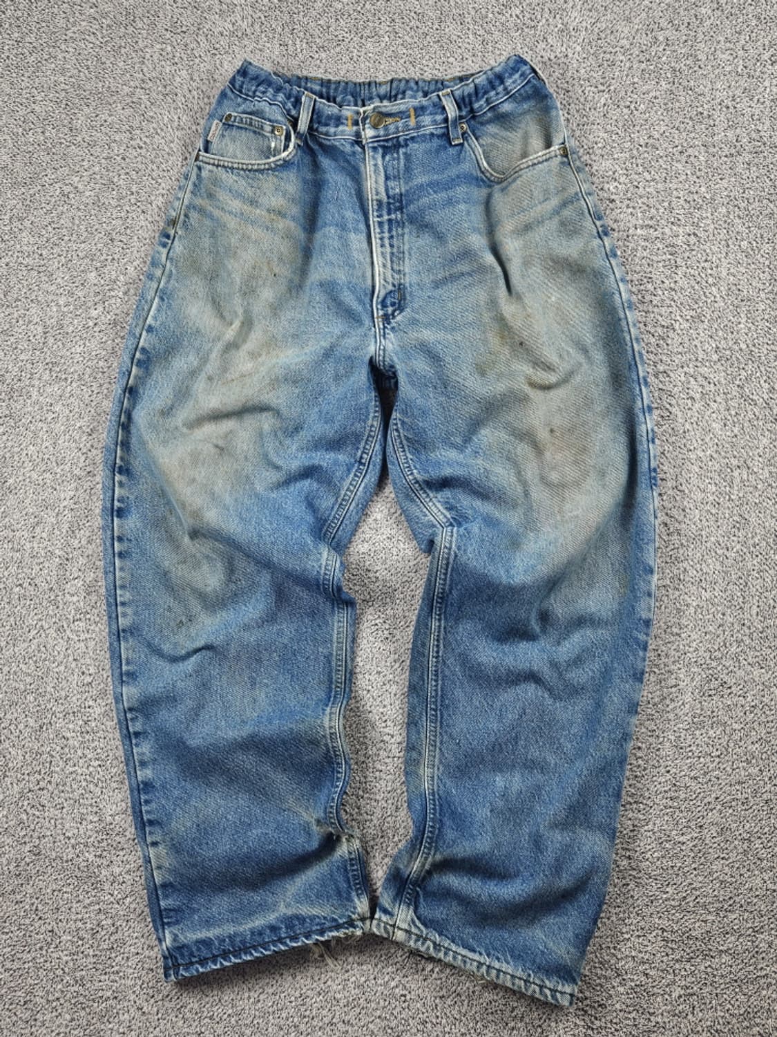 칼하트 헤비 플란넬 밴딩 커스텀 데님 팬츠 ( 38X30 )/ 10554 상품이미지3