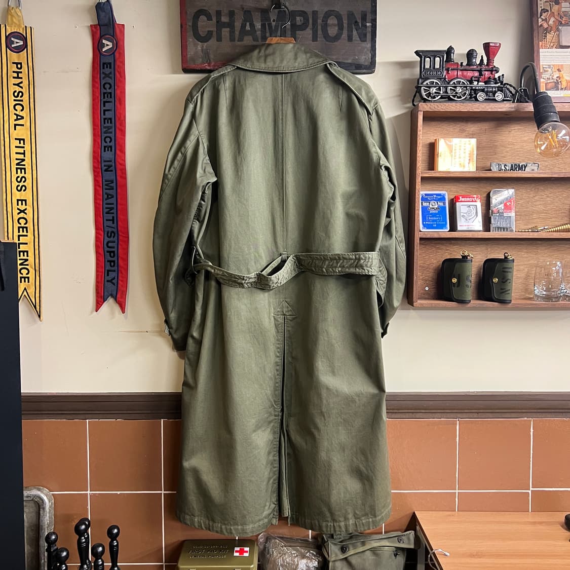 미군 오리지널 장교 트렌치 코트(Officer Coat) L-R Size 상품이미지10