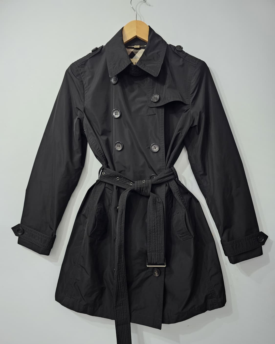 정품 Burberry 버버리 블랙 트렌치 코트 66 상품이미지1