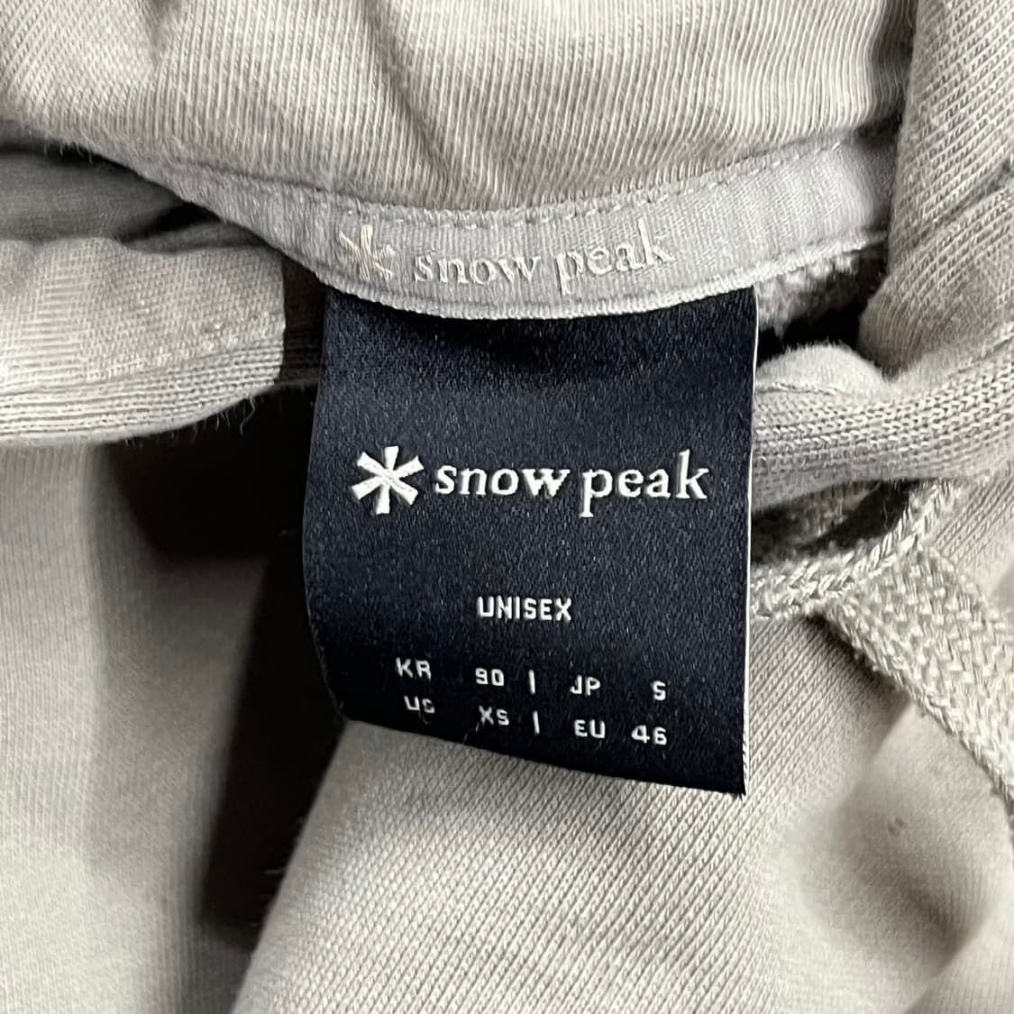 [정품/90] 스노우피크 후드티 그레이 b14 상품이미지5