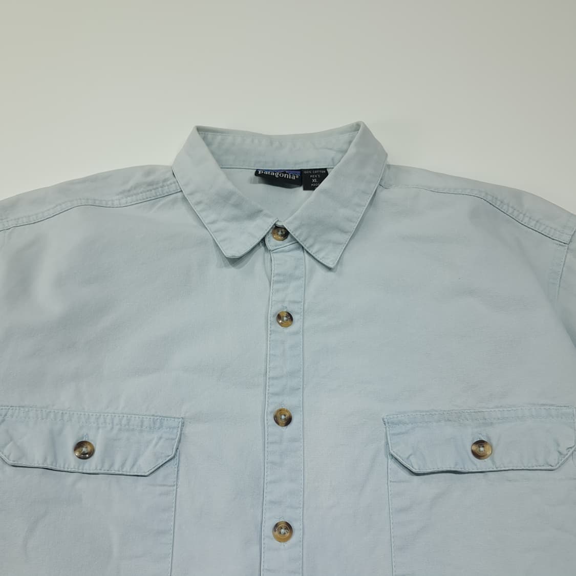 CL695 XL 파타고니아 00s 홍콩판 듀얼포켓 스카이블루 셔츠 상품이미지2