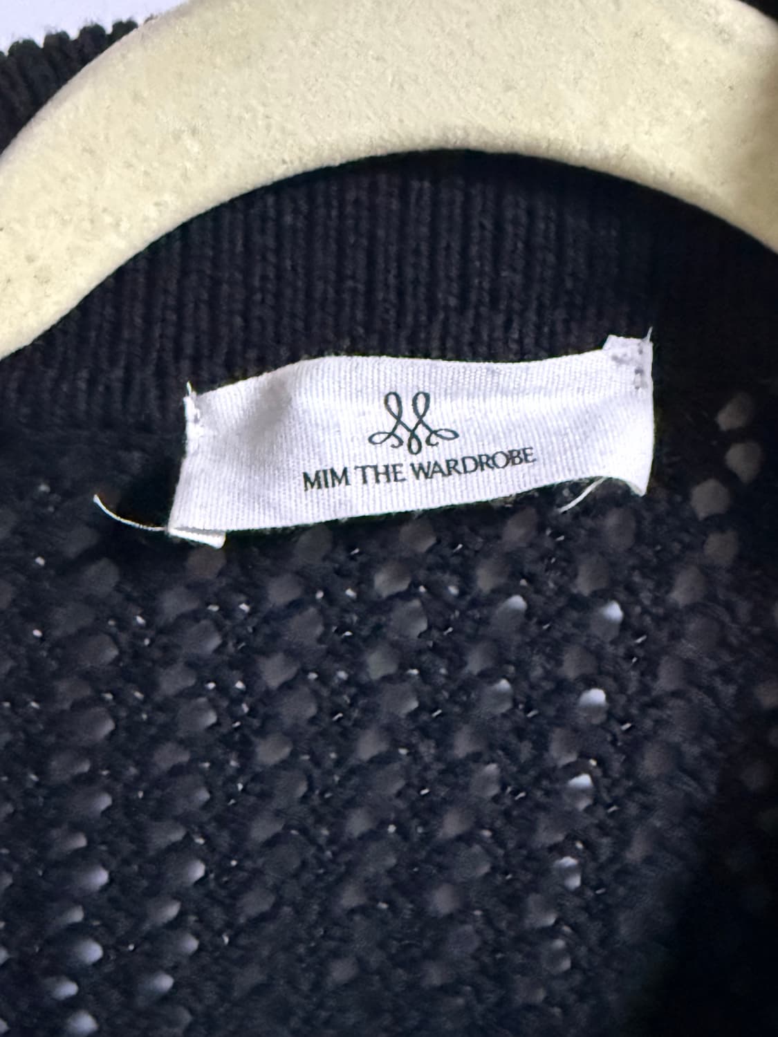 르마드 블랙 니트 집업 가디건 상품이미지7