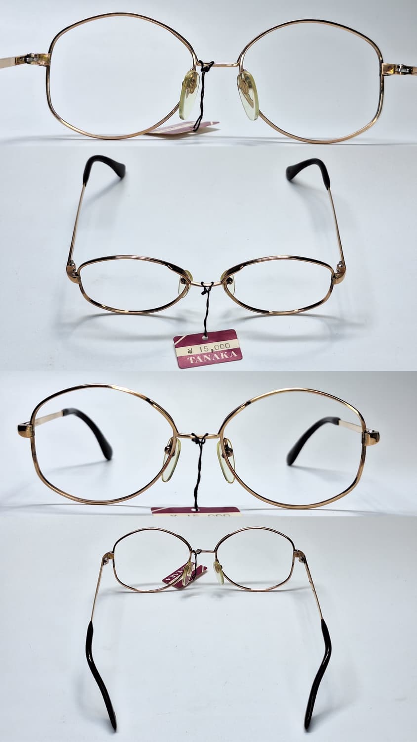 80s 일본제 빈티지/SM-12KGF 금도금 금장 안경테 50mm/클래식 상품이미지3