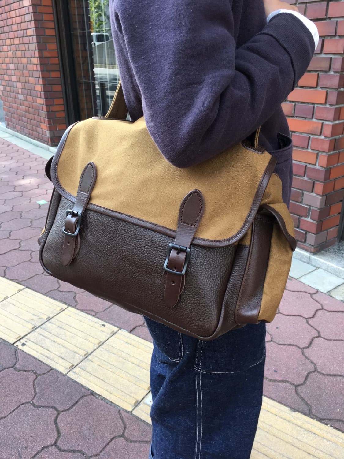 웨어하우스 lot 5219 레더 캔버스 필드백 상품이미지10