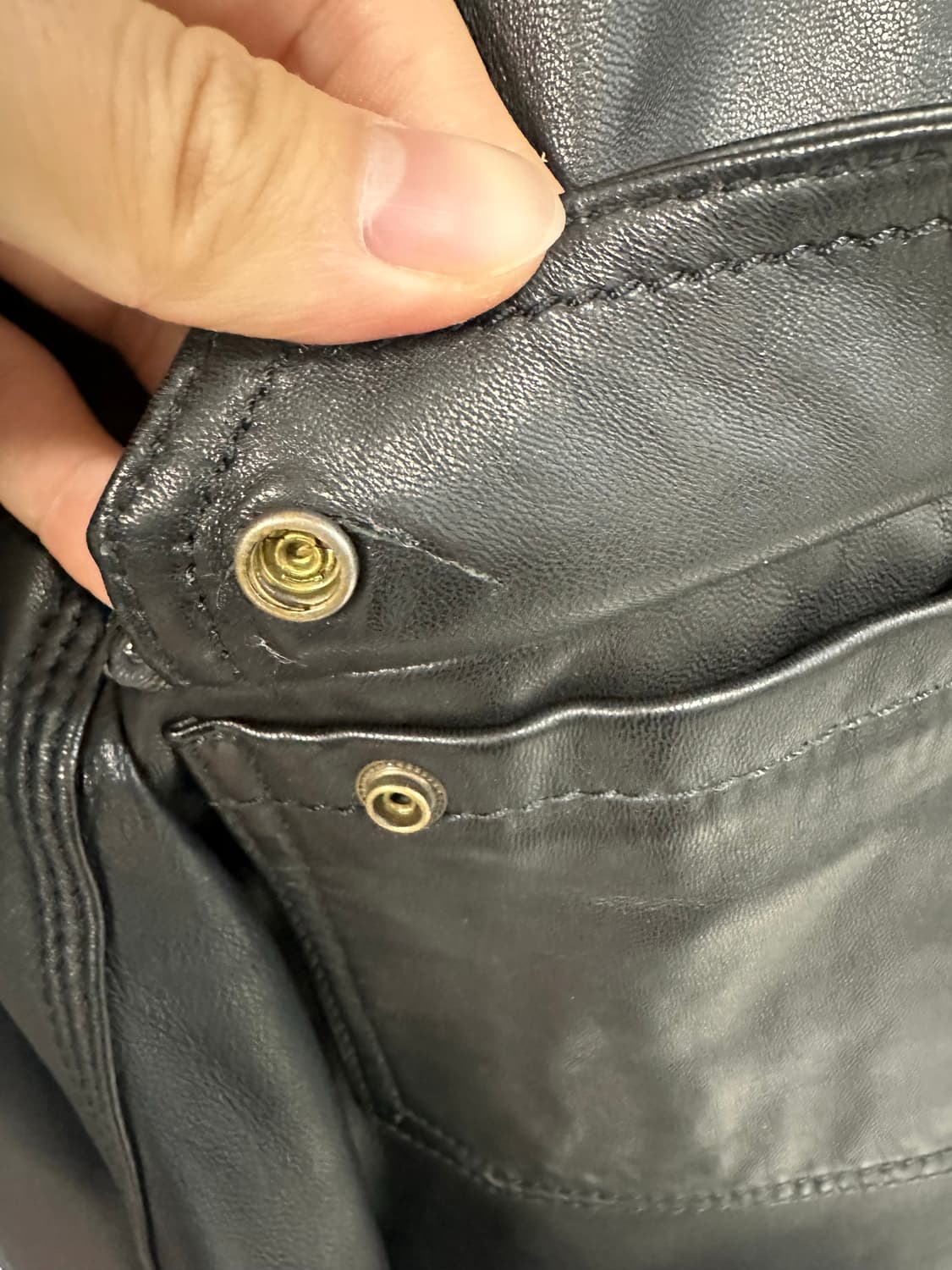 00s 돌체앤가바나 램스킨 멀티포켓 레더자켓 상품이미지6