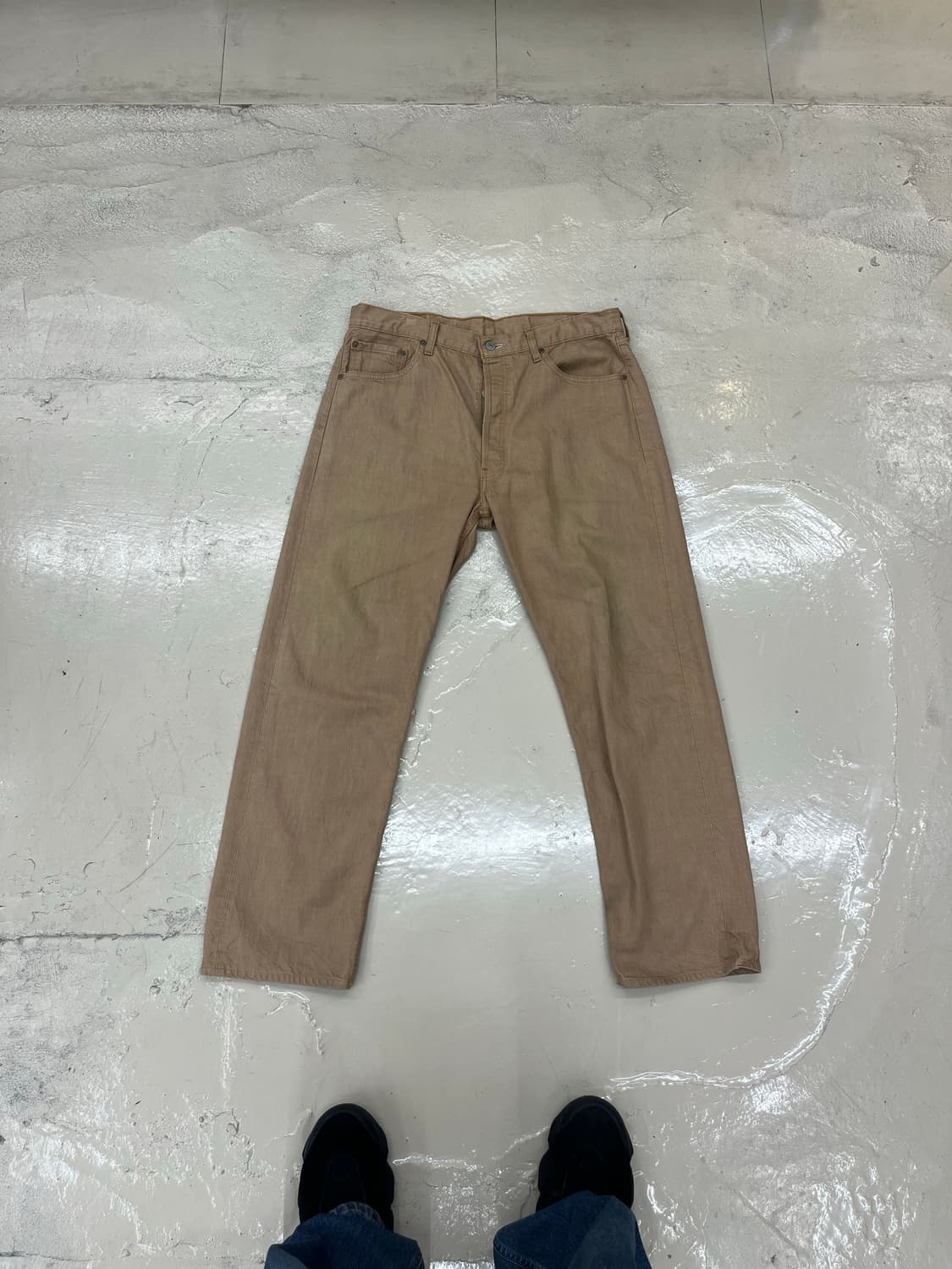 Levi's 501 베이지 컬러 데님팬츠 상품이미지1