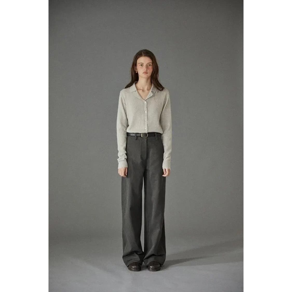 Ged 게드 신치백 버클 코튼 팬츠 상품이미지2