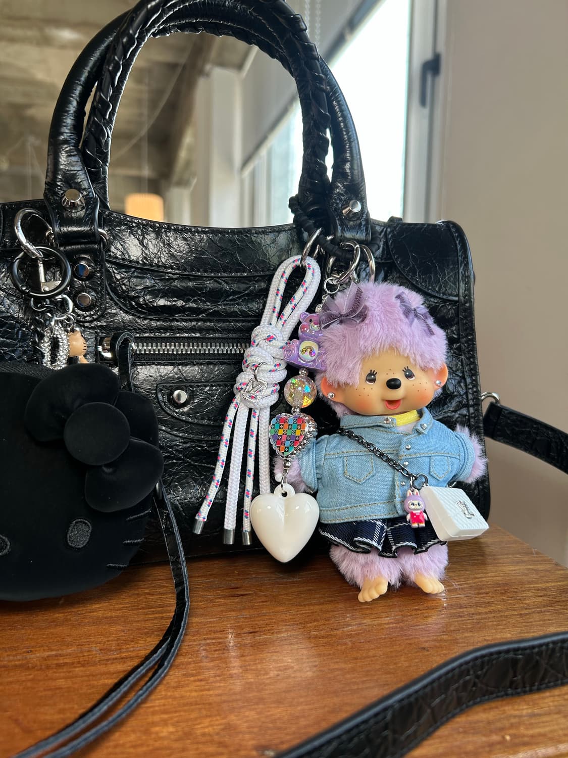 (74)정품몬치치💜보라 LV 시리즈 체크스커트*청자켓 상품이미지7