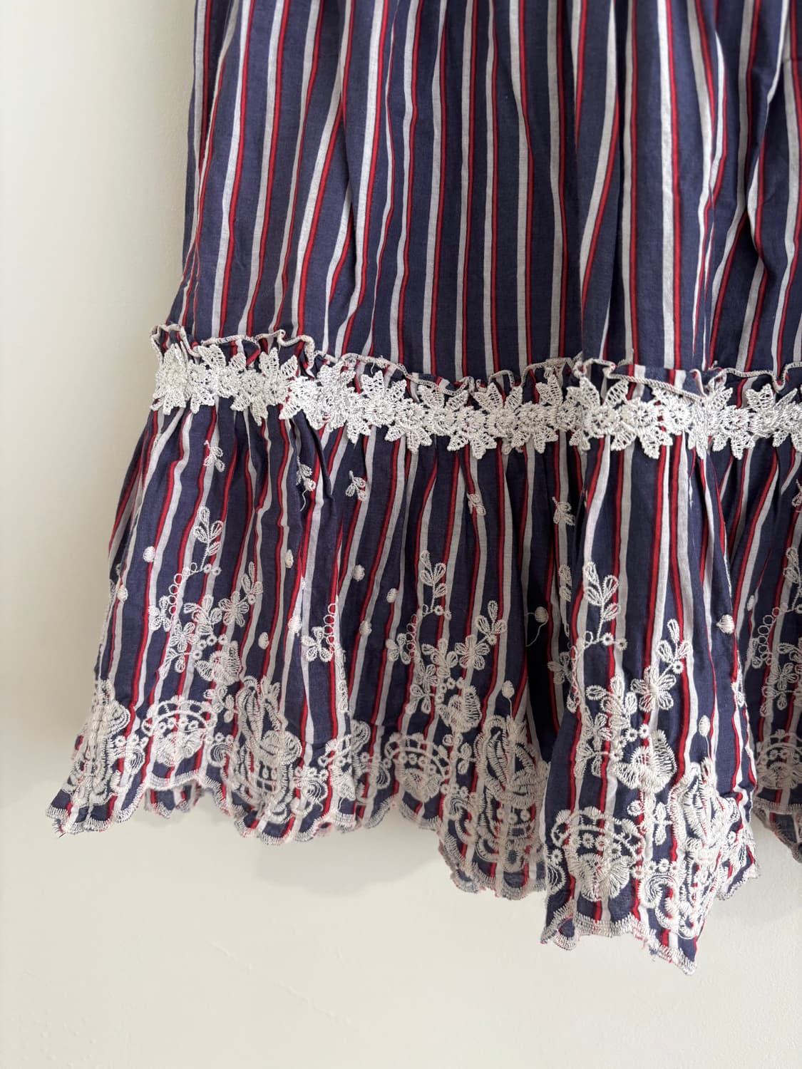 axes femme 엑시즈팜 큐빅 스트라이프 레이스 스커트 모리걸 상품이미지7