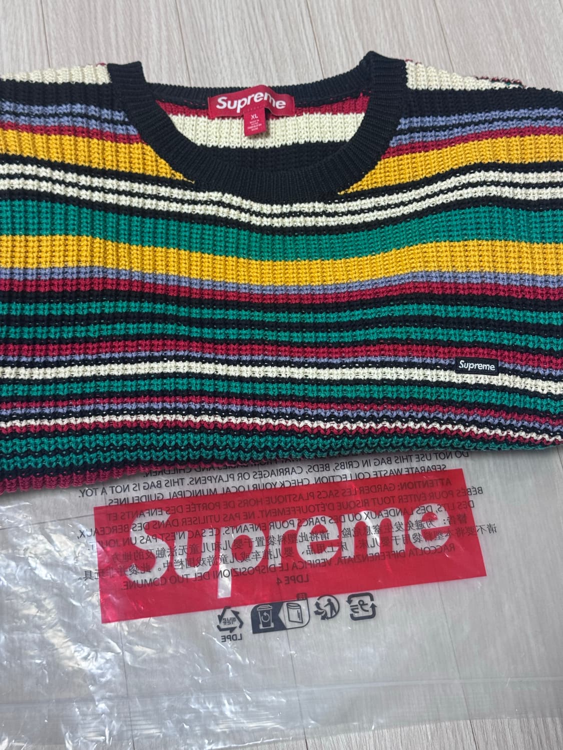 슈프림 스몰 박스로고 니트 XL 상품이미지3
