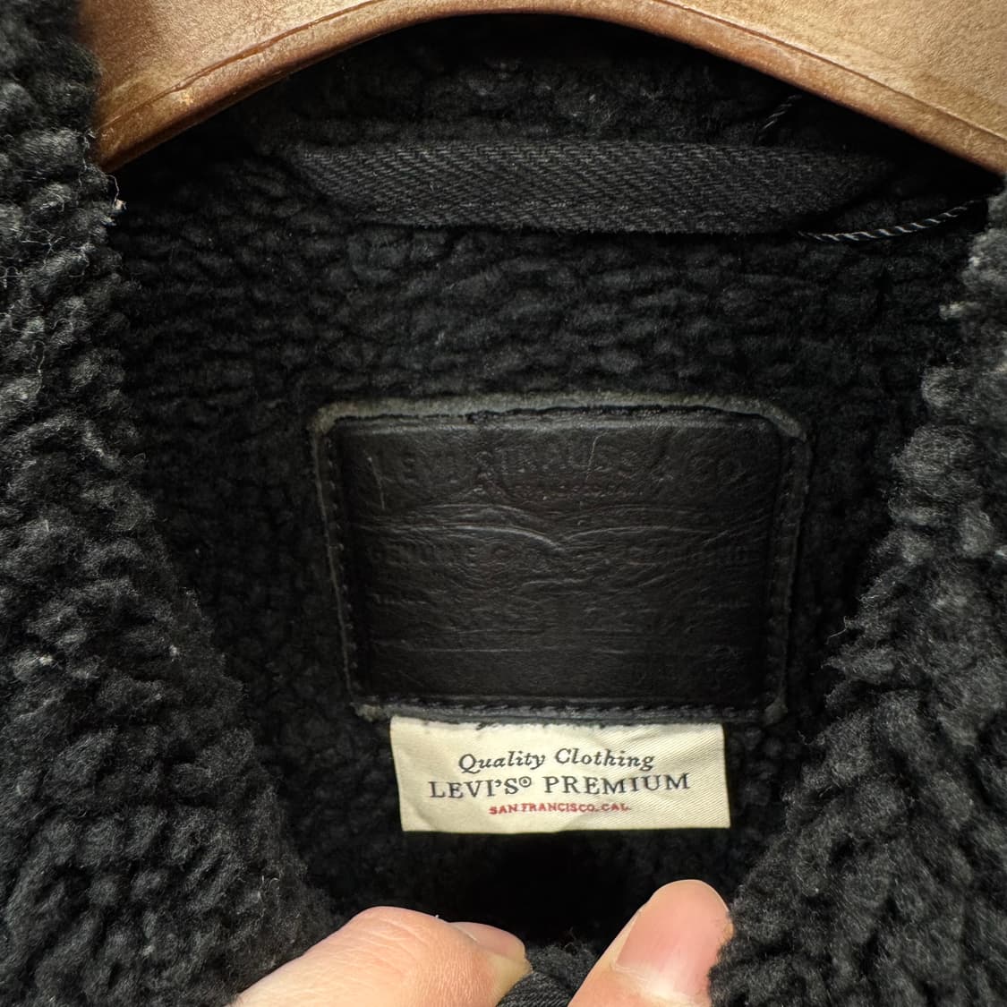 리바이스 타입 3 쉐르파 트러커 자켓 블랙 상품이미지5