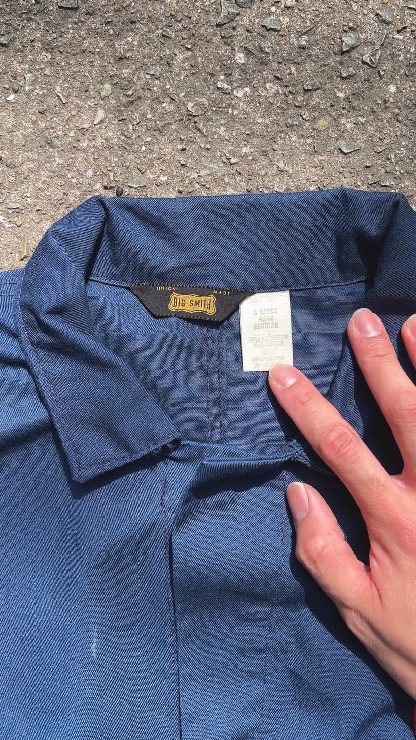 [90s USA vintage] Big smith 커버롤 blue XL 상품이미지3