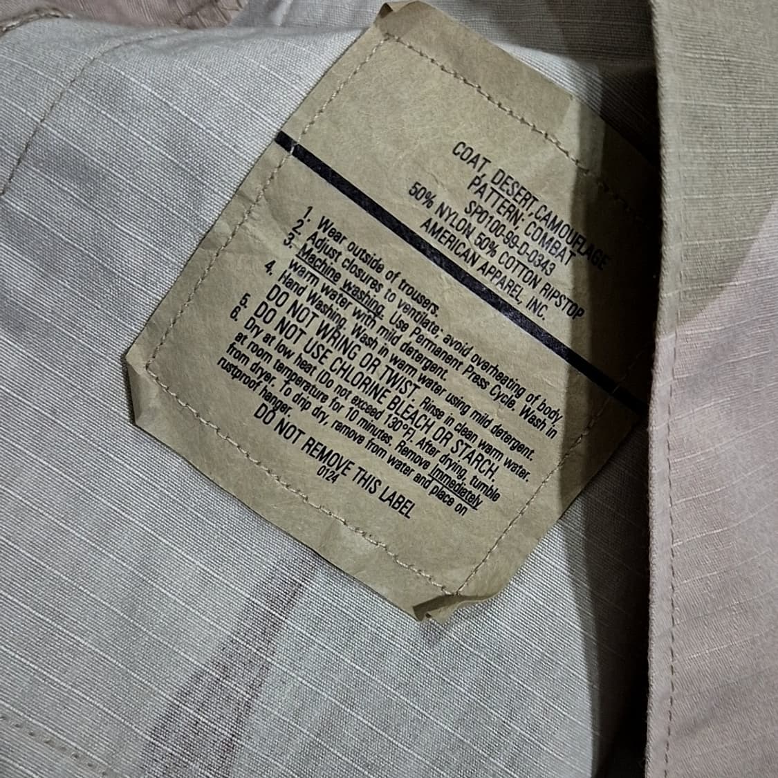 오리지널 데저트카모 BDU 자켓 상품이미지5