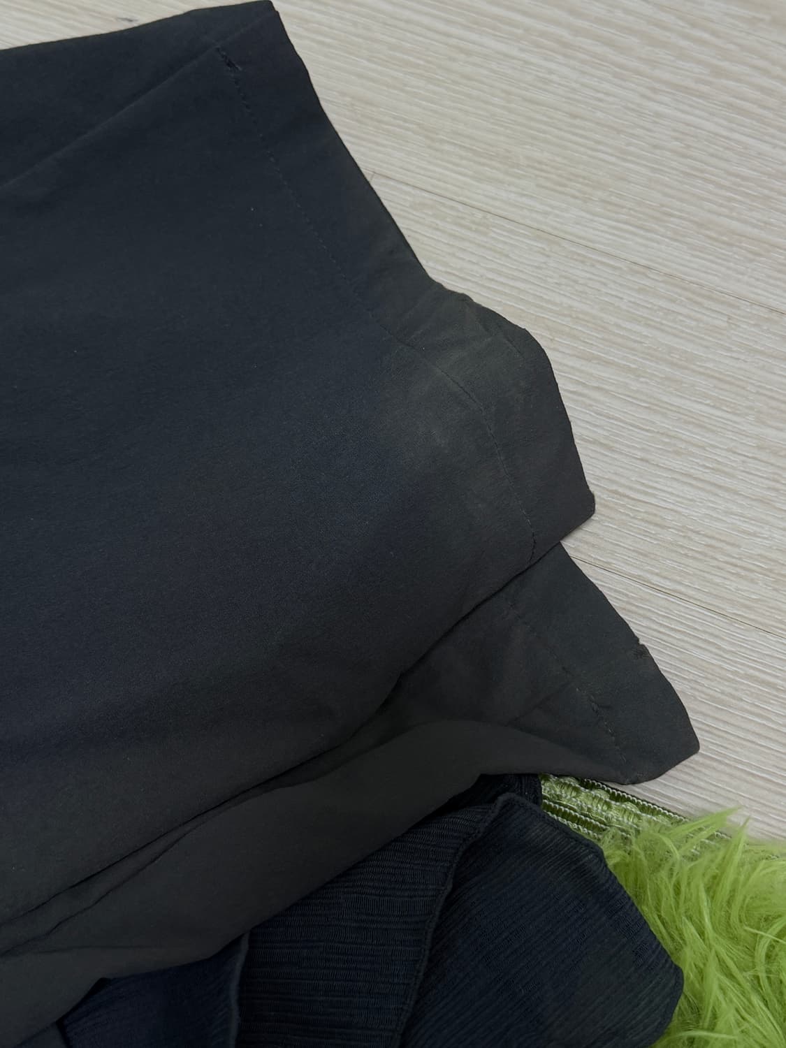 미세키서울 레이어드 스커트 팬츠 세트 차콜 상품이미지2