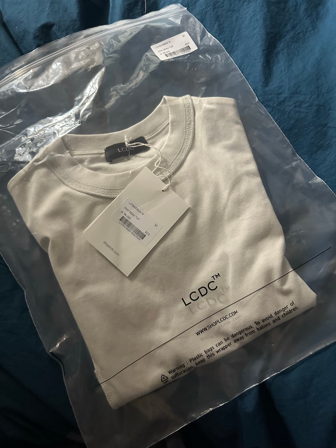 LCDC 신상 RAW SEAM TOP (ECRU) 상품이미지2