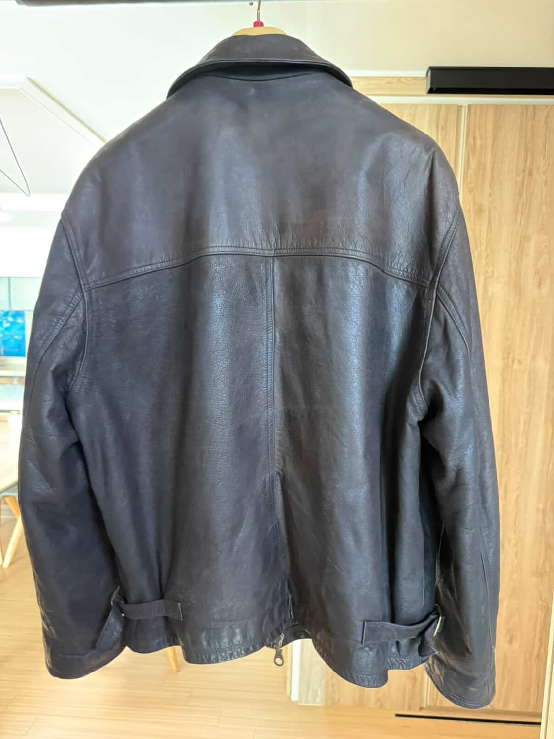 90s 빈티지 버팔로 블루종 가죽자켓 105 상품이미지2