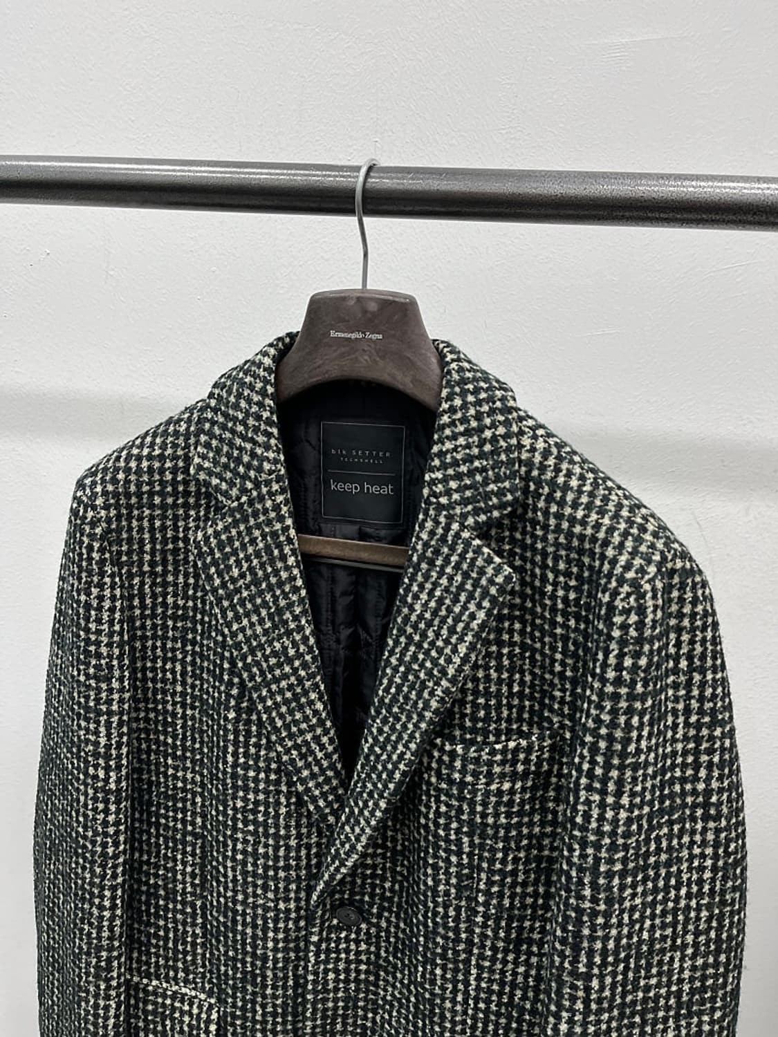 105) 마에스트로 딥그린 트위드 울코트  상품이미지4