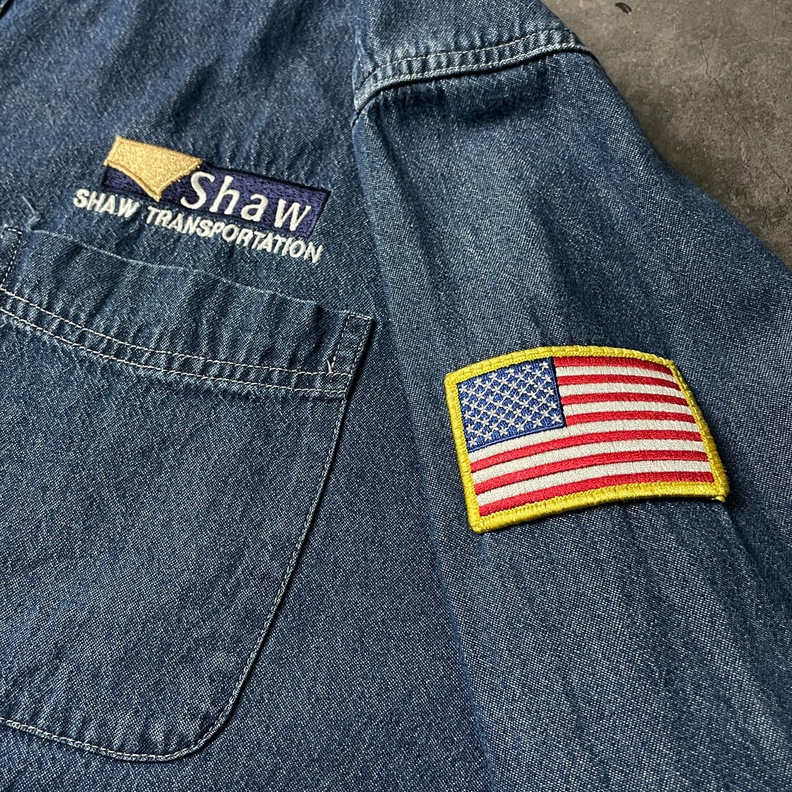 PORT&COMPANY 빈티지 코튼 데님 셔츠 A00591 상품이미지6