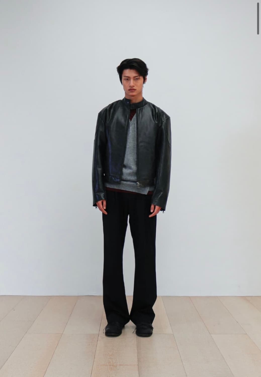 애니타임로익 바이커 레더자켓 L 상품이미지1