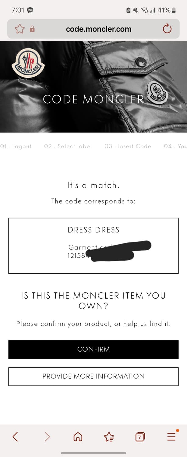 23SS 몽클레어 드레스 여성 원피스 상품이미지9