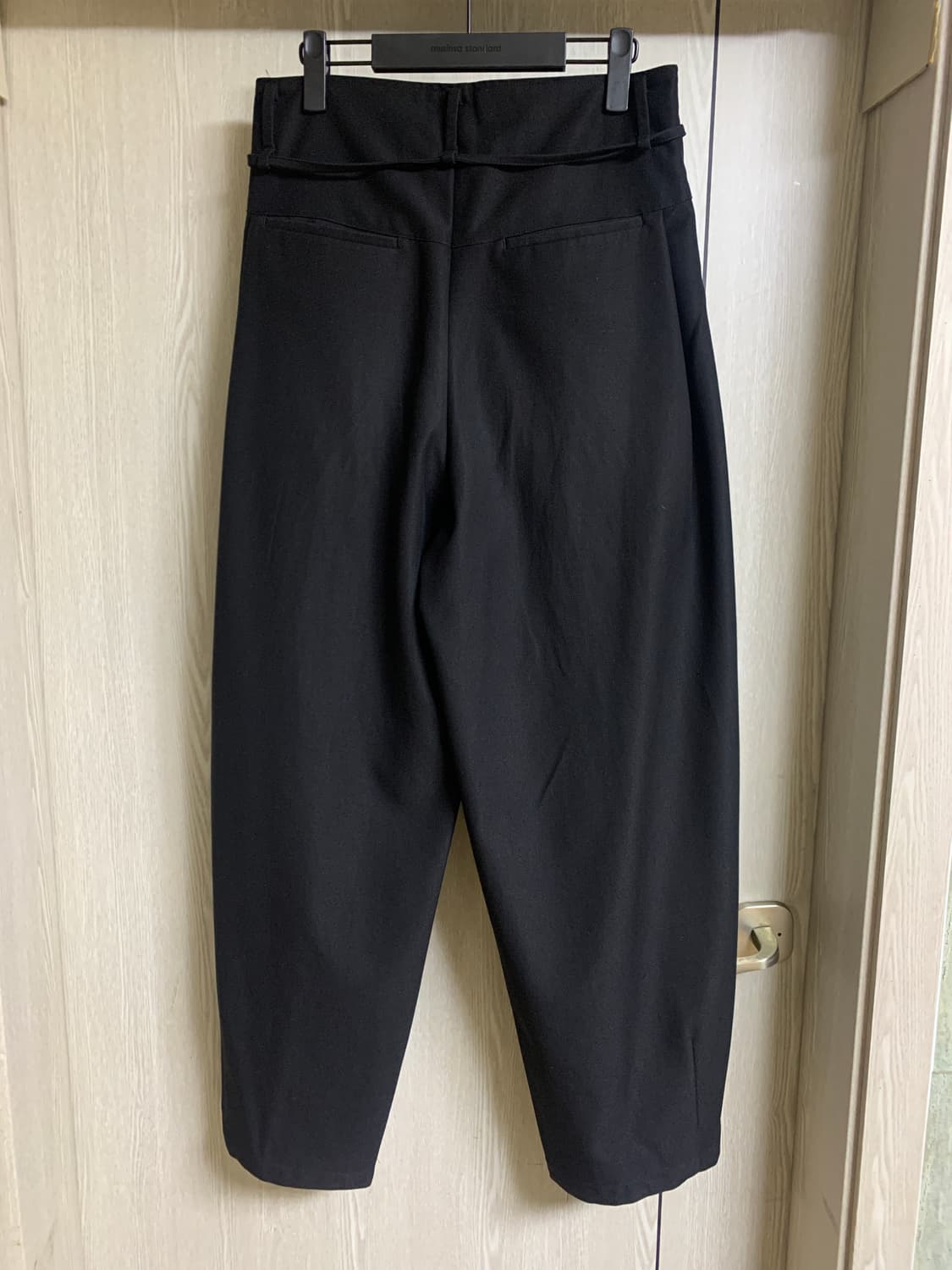 엘무드 리옹 벌룬핏 와이드 슬랙스 블랙 44 상품이미지3