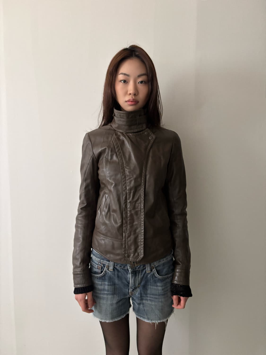 사이삼 System lamb skin leather jacket 구합니다 상품이미지1