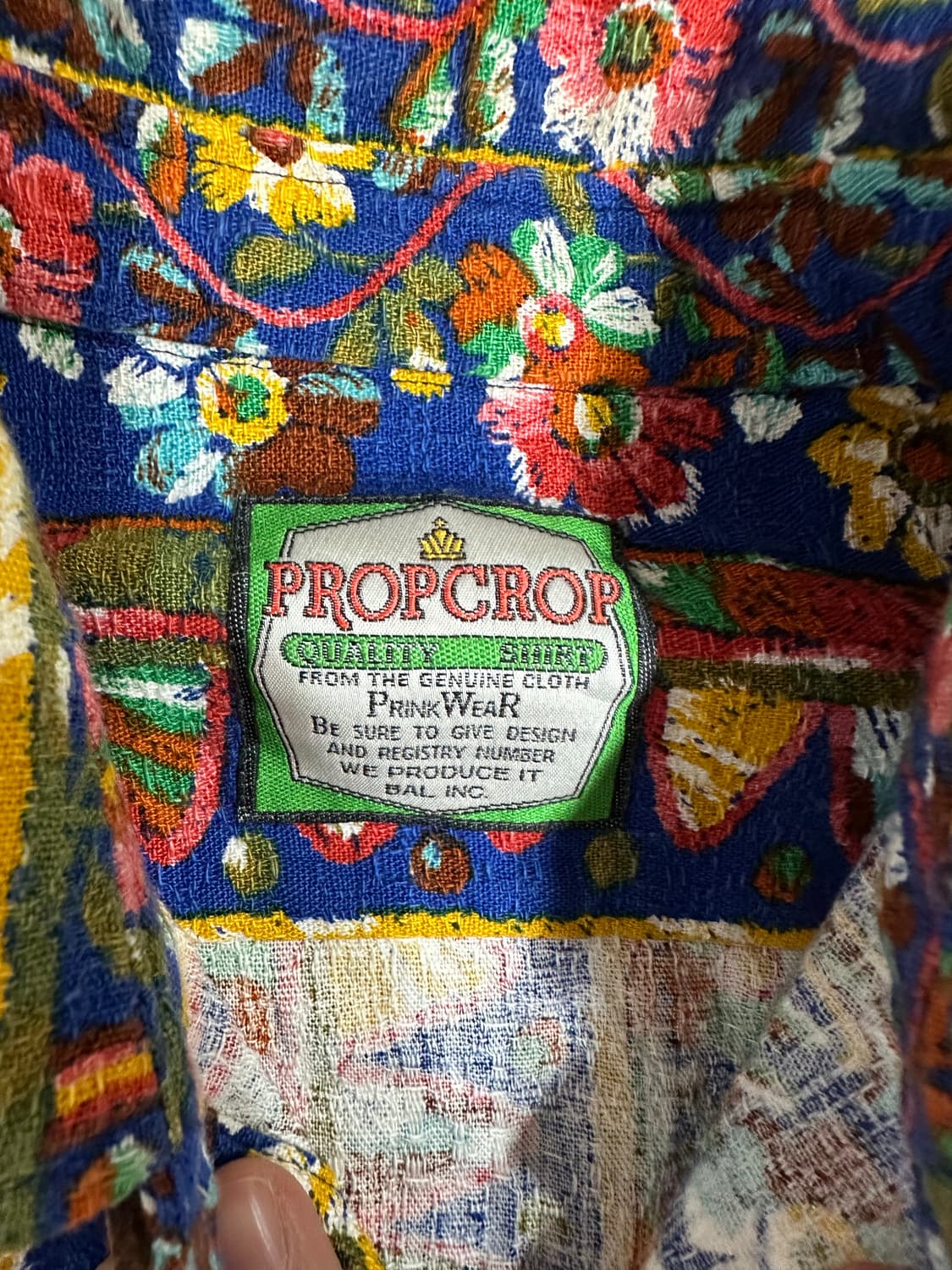 Prop Crop 빈티지 패턴 셔츠남방 XL-XXL 상품이미지3