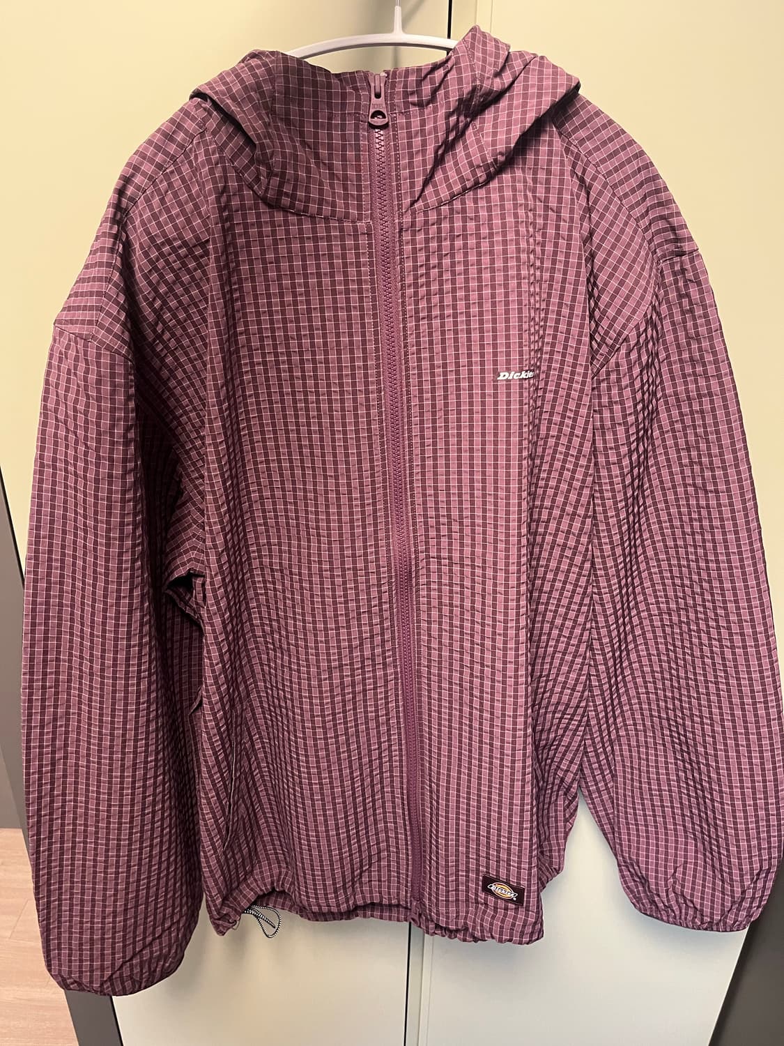 그리드 체크 라이트 윈드브레이커 Purple XL 상품이미지2