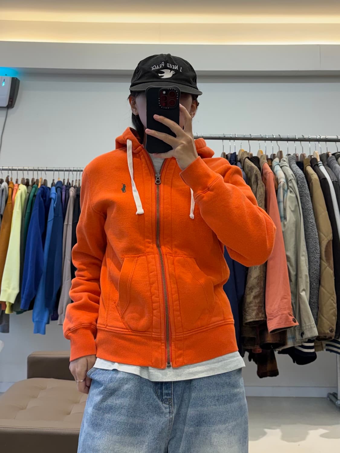 폴로 랄프로렌 와플 후드 집업 상품이미지5