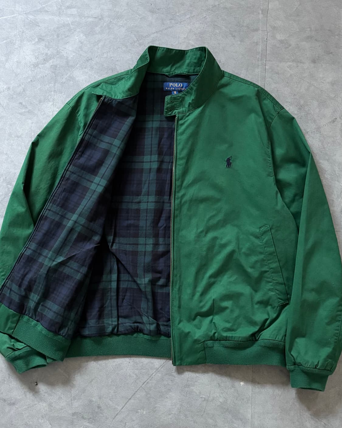 Polo 폴로 랄프로렌 신형라벨 딥그린컬러 코튼 바라쿠타 헤링턴 자켓  상품이미지1