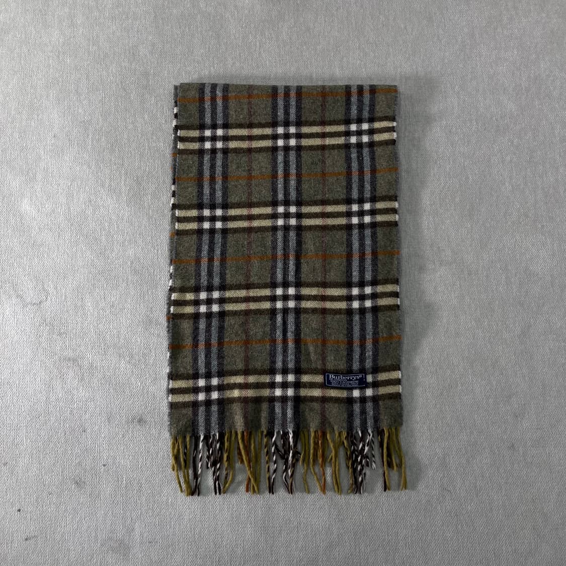 버버리 노바체크 캐시미어 그린 머플 상품이미지2