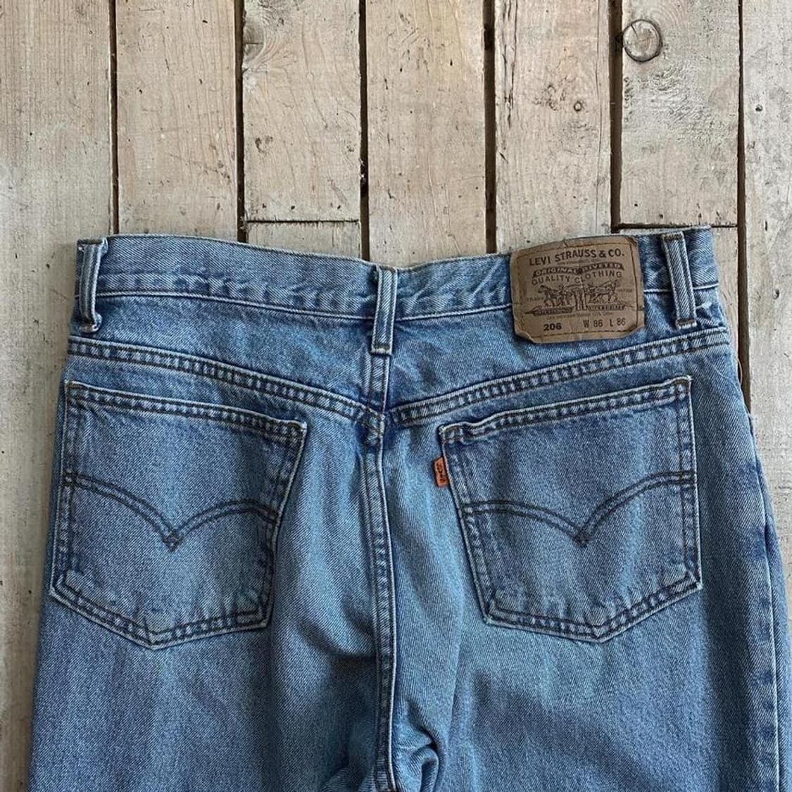 32)리바이스206 오렌지탭 연청 중청 빈티지 구제데님 상품이미지5