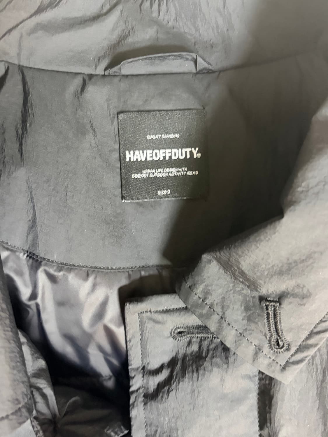 해브오프듀티 L.W. 인슐레이티드 코트 (블랙) 3사이즈 상품이미지2