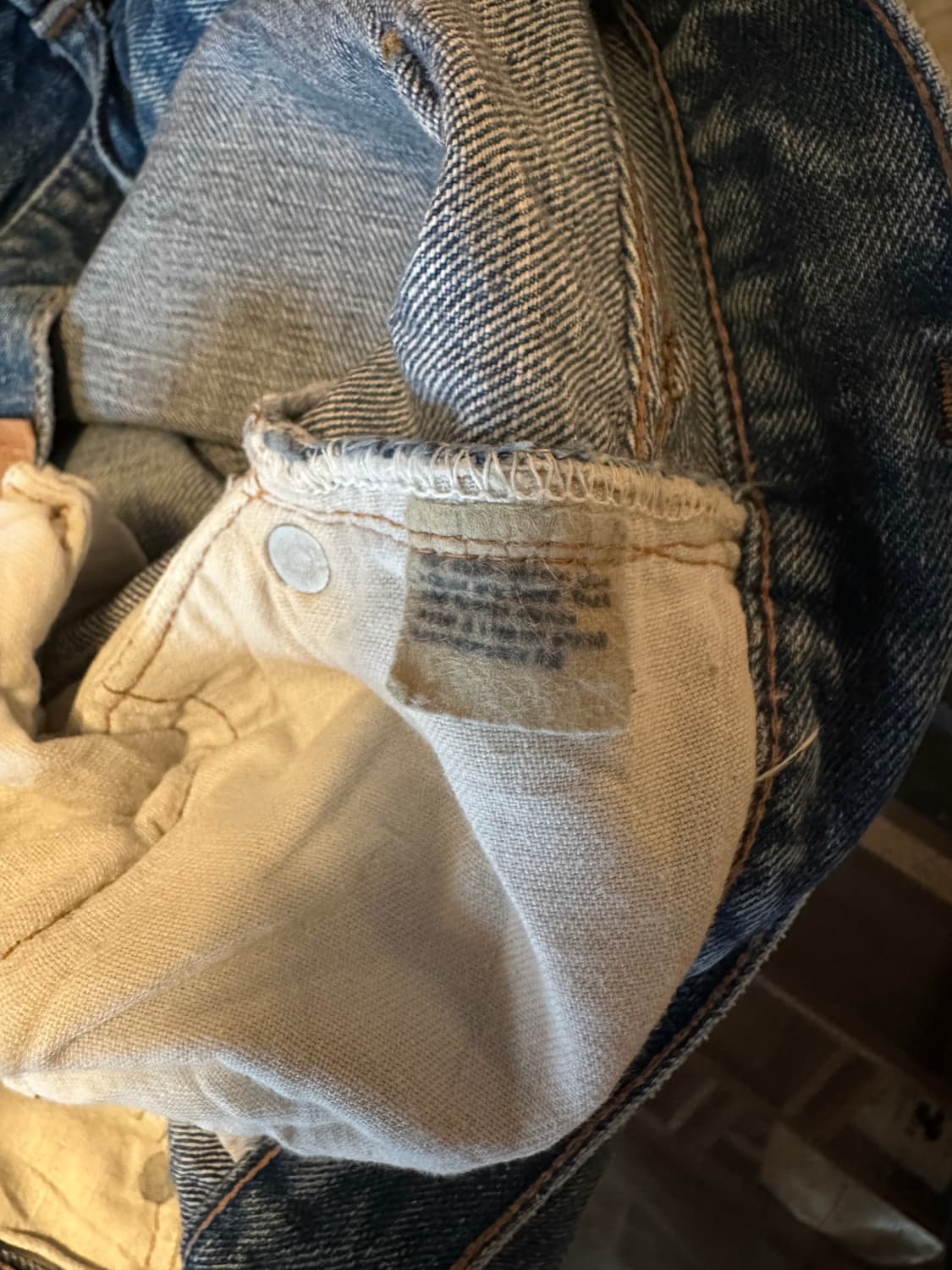 70s USA 빈티지 리바이스501 66전기 셀비지 데님 팬츠 상품이미지9