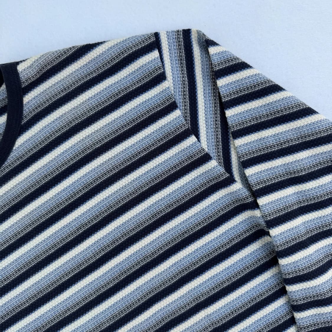 90s 더블알엘 RRL 써멀 자카드 보더 롱슬리브 티셔츠 상품이미지4