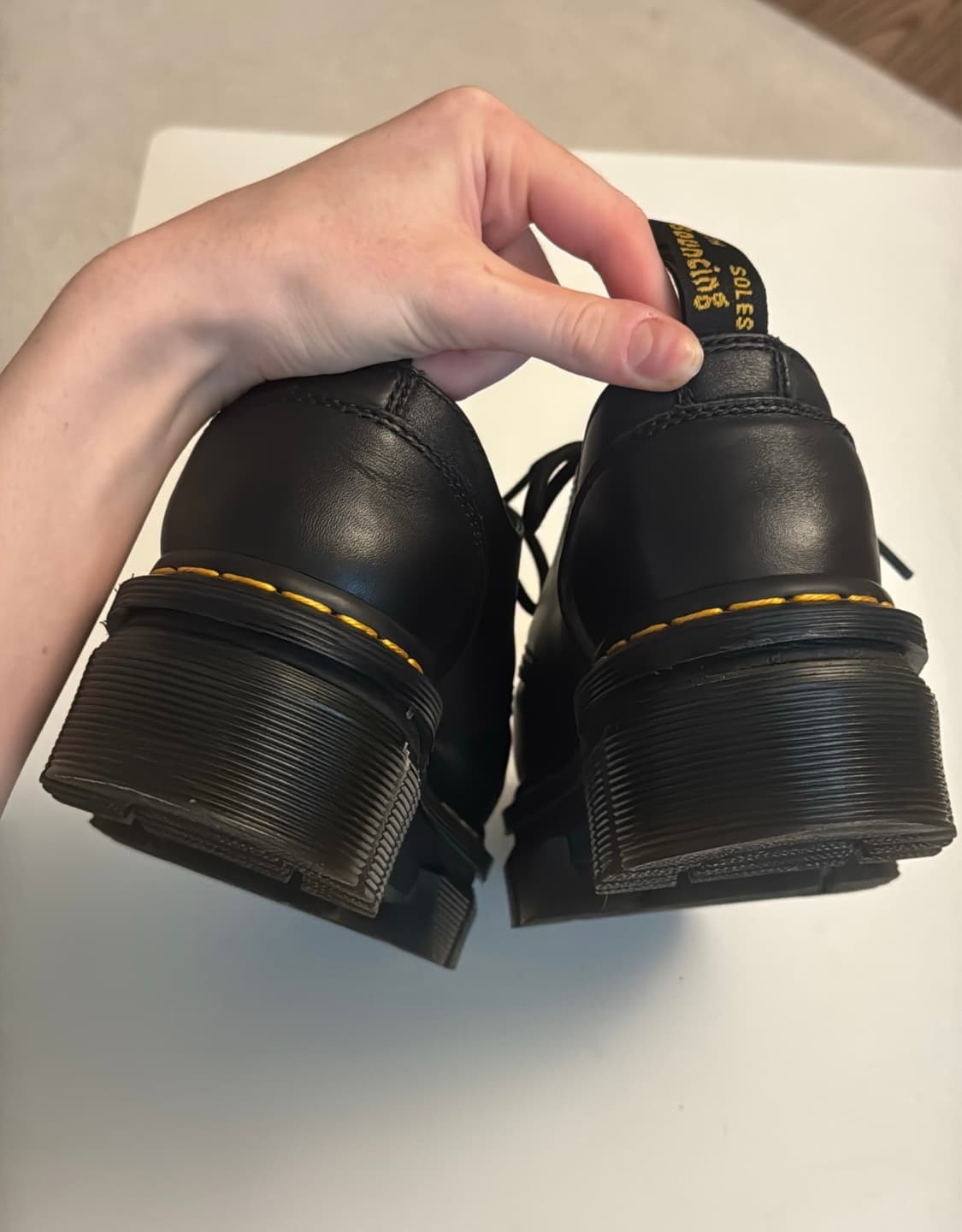 닥터마틴 우먼 1461 스무스 레더 플랫폼 블랙 상품이미지5