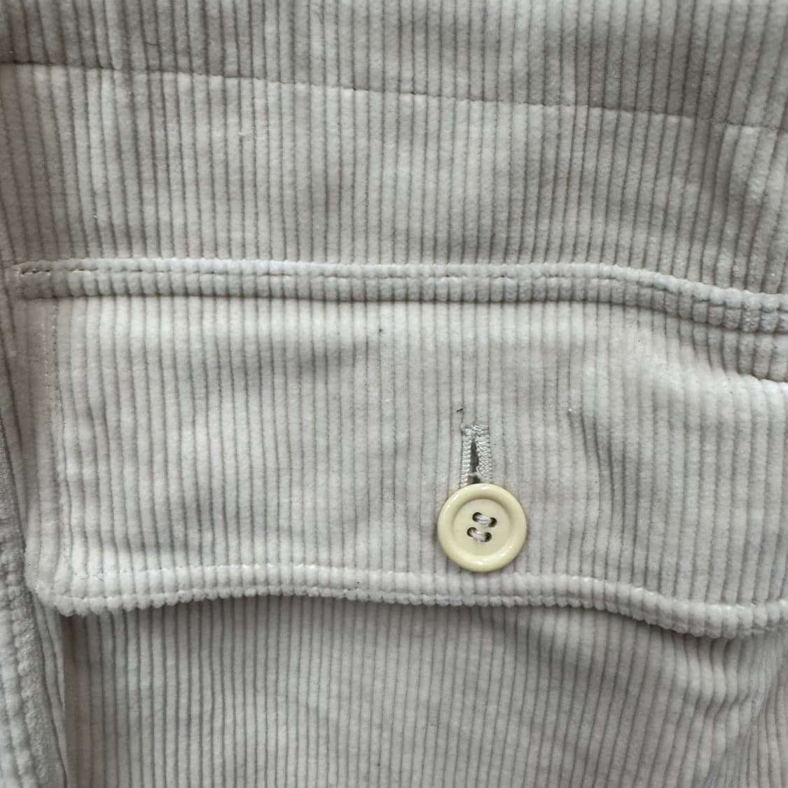 90s 입생로랑 YSL 코듀로이 롱 파카 퍼후드 포켓 포인트 베이지 상품이미지7